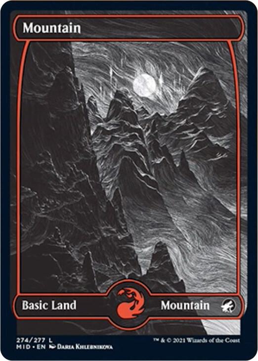 Mountain 274 card from Innistrad: Midnight Hunt
