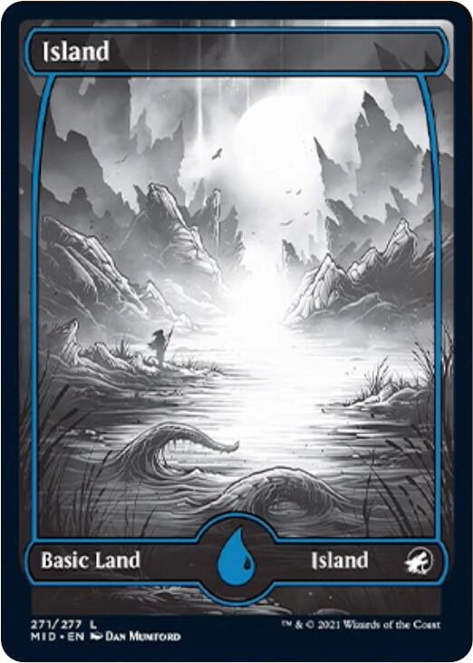 Island 271 card from Innistrad: Midnight Hunt