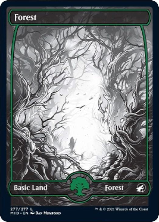 Forest 277 card from Innistrad: Midnight Hunt
