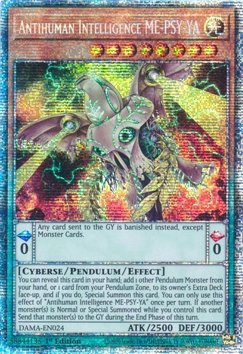 Antihuman Intelligence ME-PSY-YA (Starlight Rare) DAMA-EN024 card from Dawn of Majesty