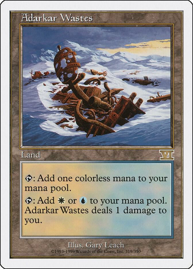 Adarkar Wastes 319 card from Classic Sixth Edition