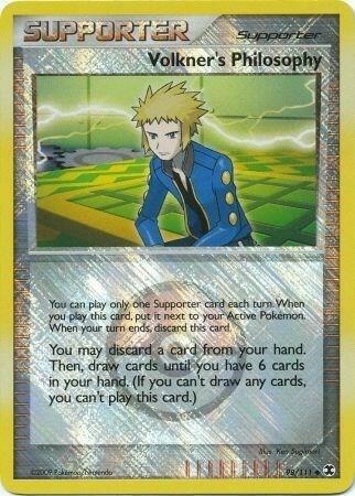 Volkner's Philosophy - 98/111 (Player Reward) 098/111 card from League & Championship Cards
