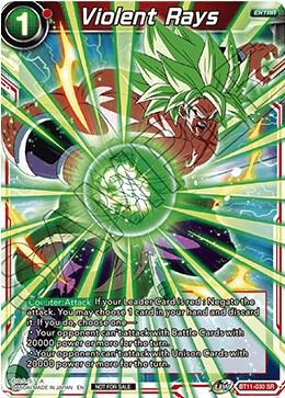 Violent Rays BT11-030 card from Tournament Promotion Cards