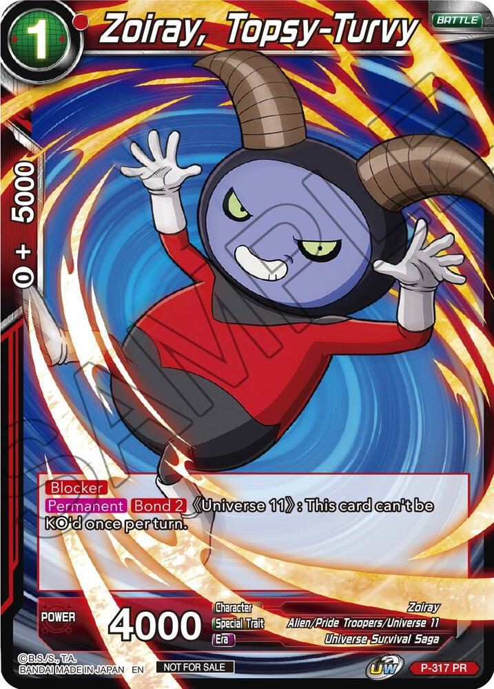 Zoiray, Topsy-Turvy P-317 card from Tournament Promotion Cards