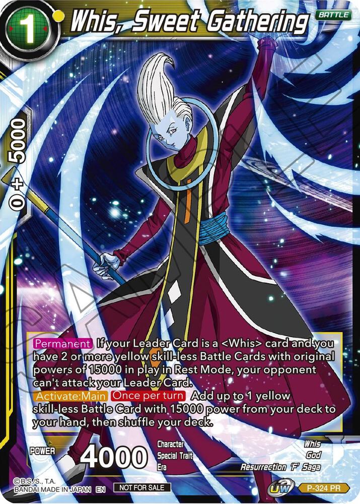 Whis, Sweet Gathering P-324 card from Tournament Promotion Cards