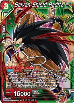 Saiyan Shield Raditz P-326 card from Tournament Promotion Cards