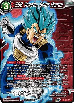 SSB Vegeta, Spirit Mentor (Winner Stamped) P-314 card from Tournament Promotion Cards