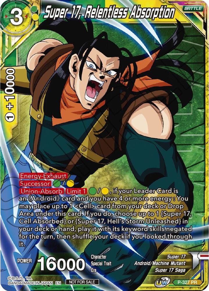 Super 17, Relentless Absorption (Winner Stamped) P-327 card from Tournament Promotion Cards