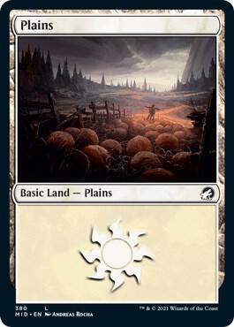 Plains 380 card from Innistrad: Midnight Hunt