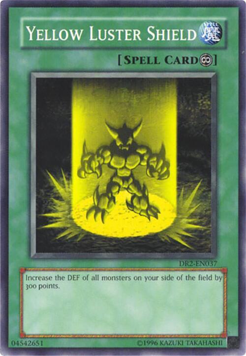 Yellow Luster Shield DR2-EN037 card from Dark Revelation Volume 2
