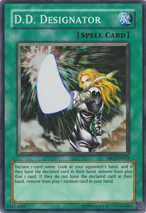 D.D. Designator DR2-EN039 card from Dark Revelation Volume 2