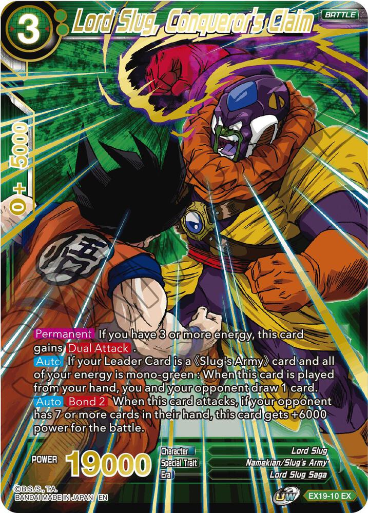 Lord Slug, Conqueror's Claim EX19-10 card from Special Anniversary Set 2021