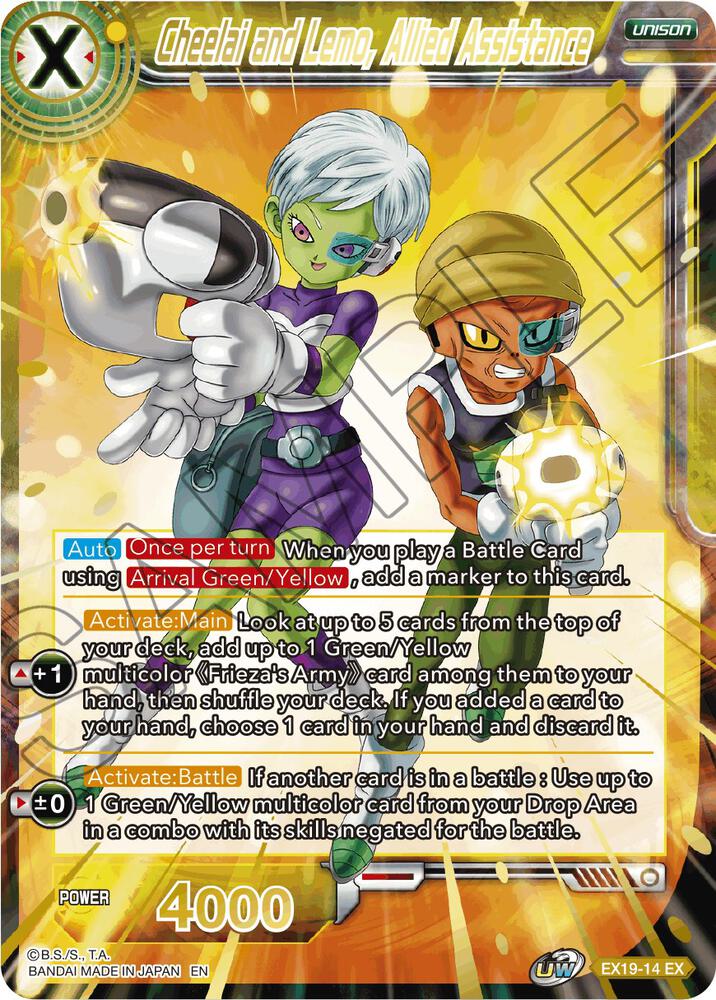 Cheelai and Lemo, Allied Assistance EX19-14 card from Special Anniversary Set 2021