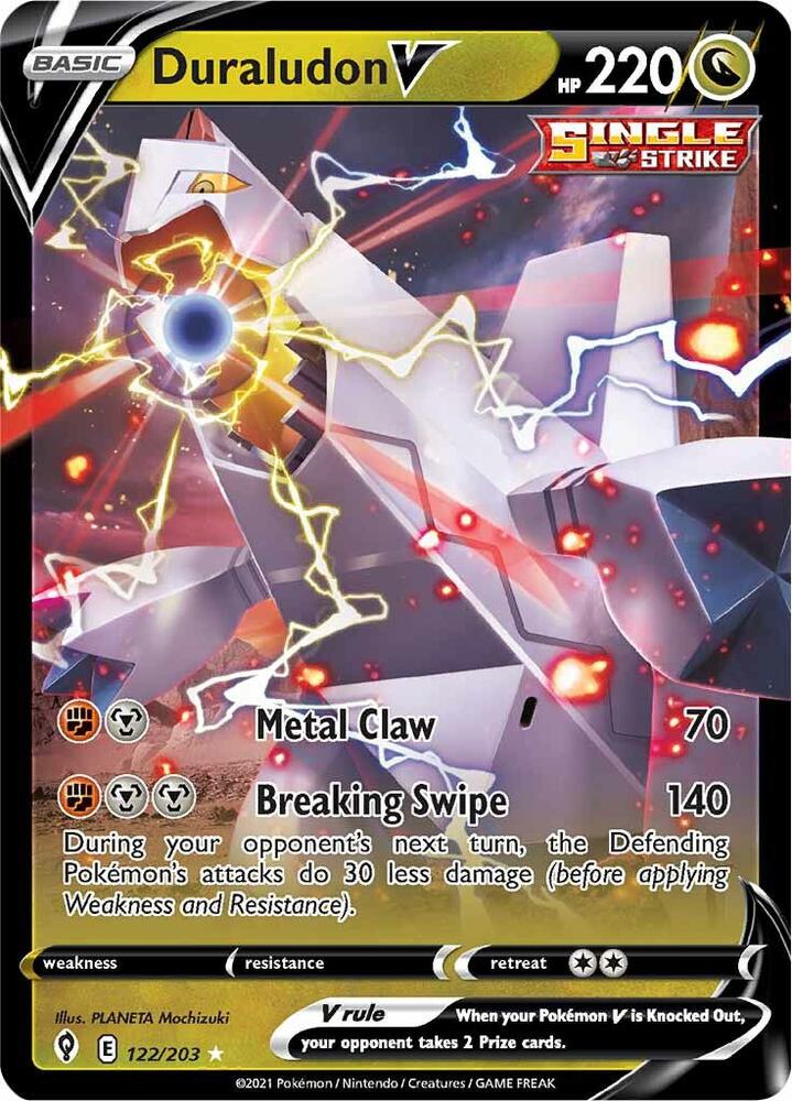 Duraludon V 122/203 card from SWSH07: Evolving Skies