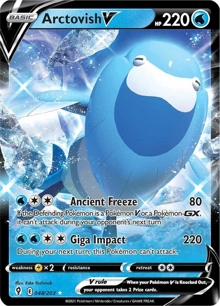 Arctovish V 048/203 card from SWSH07: Evolving Skies