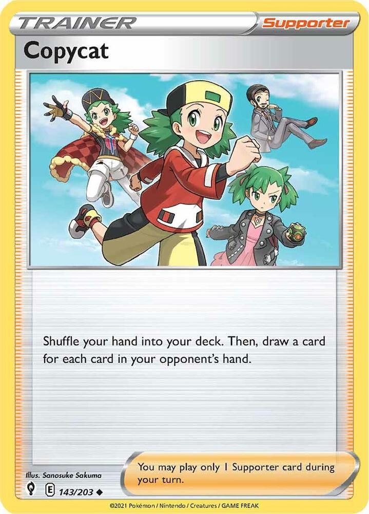 Copycat 143/203 card from SWSH07: Evolving Skies