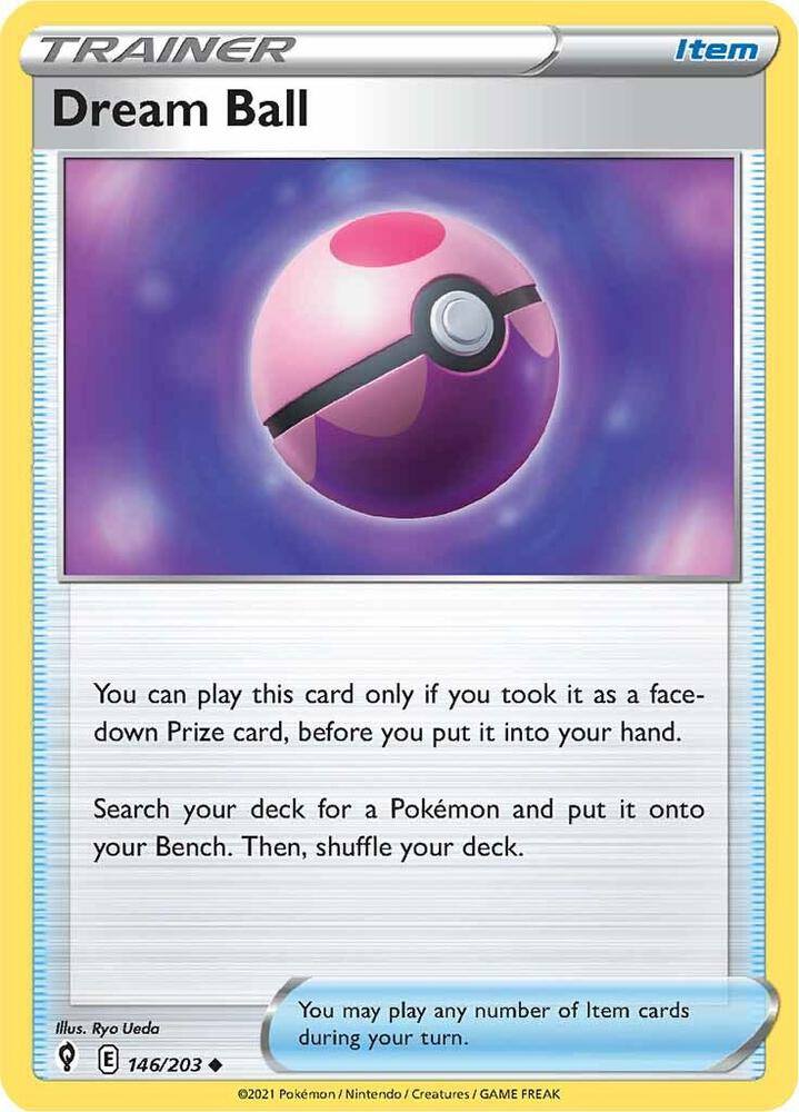 Dream Ball 146/203 card from SWSH07: Evolving Skies