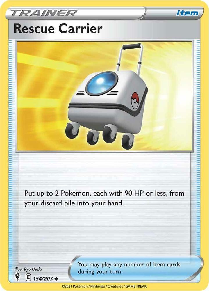Rescue Carrier 154/203 card from SWSH07: Evolving Skies