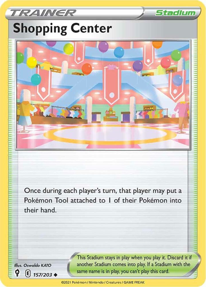 Shopping Center 157/203 card from SWSH07: Evolving Skies