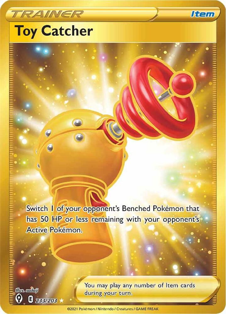 Toy Catcher (Secret) 233/203 card from SWSH07: Evolving Skies