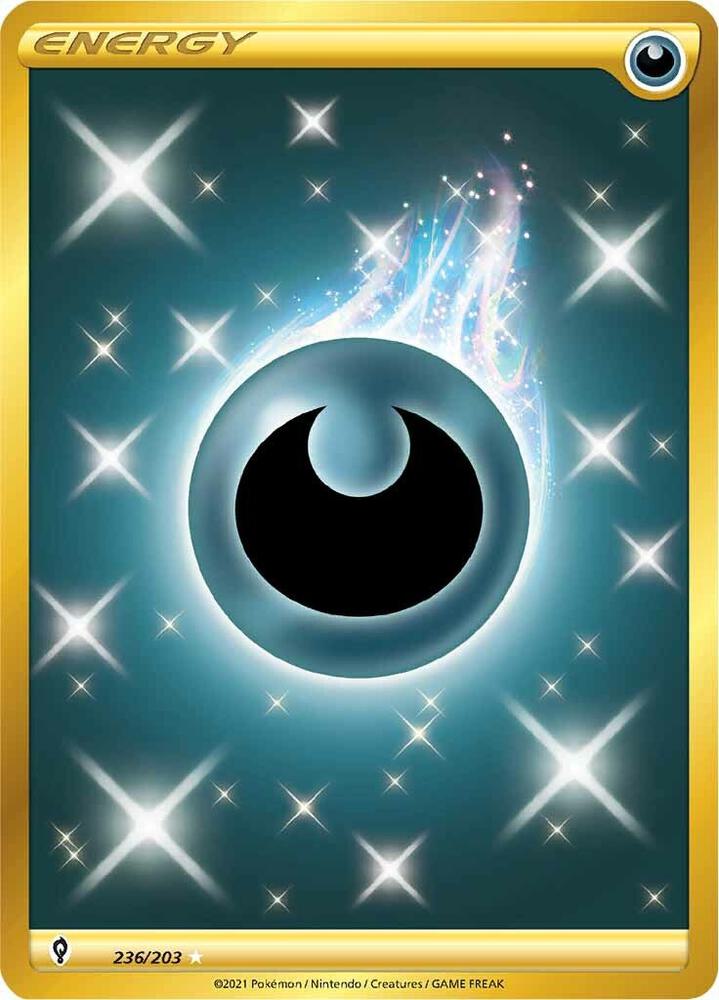 Darkness Energy (Secret) 236/203 card from SWSH07: Evolving Skies