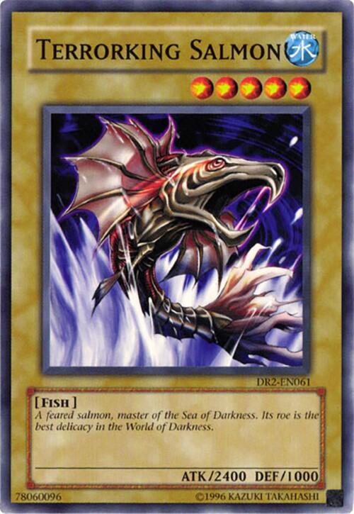 Terrorking Salmon DR2-EN061 card from Dark Revelation Volume 2