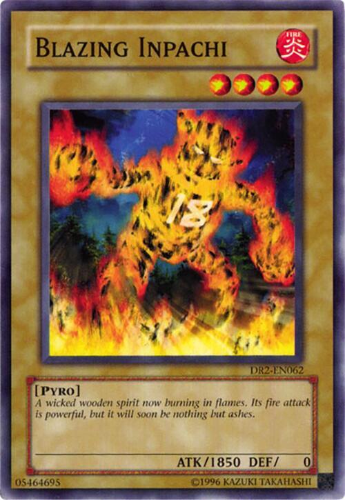 Blazing Inpachi DR2-EN062 card from Dark Revelation Volume 2