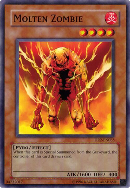 Molten Zombie DR2-EN065 card from Dark Revelation Volume 2