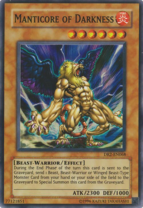 Manticore of Darkness DR2-EN068 card from Dark Revelation Volume 2