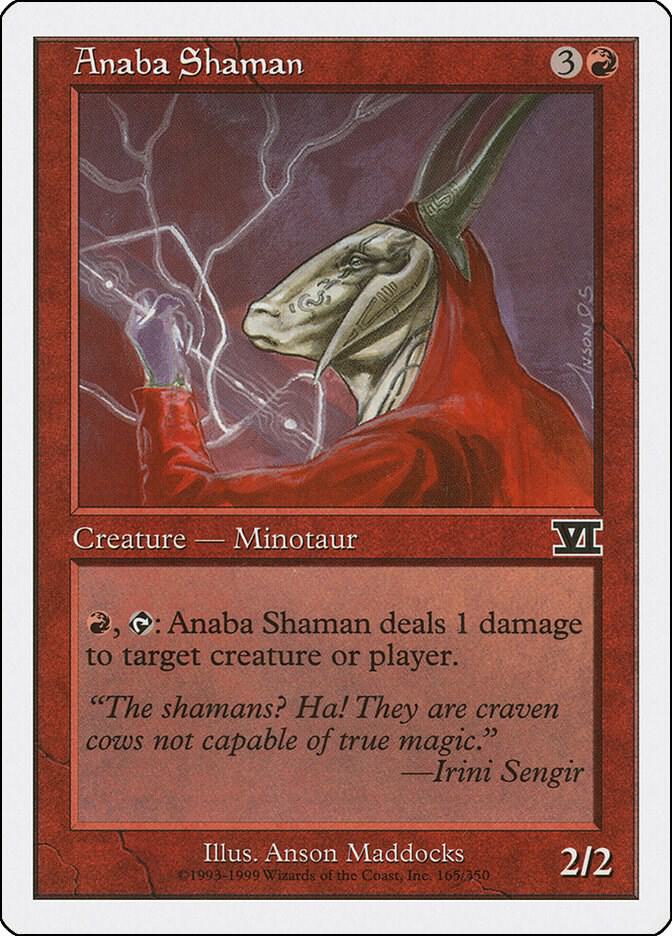Anaba Shaman 165 card from Classic Sixth Edition