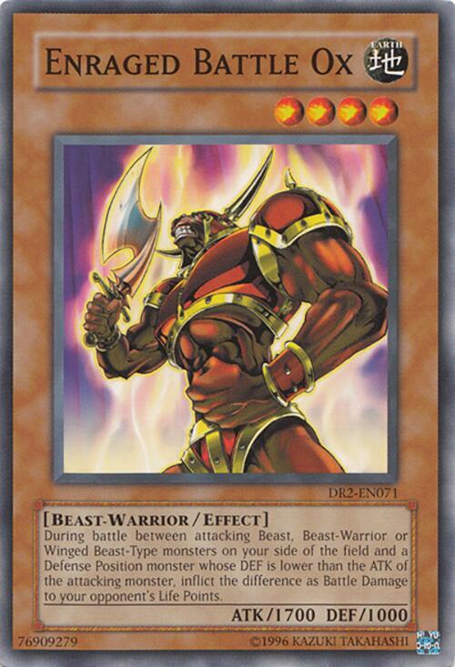 Enraged Battle Ox DR2-EN071 card from Dark Revelation Volume 2