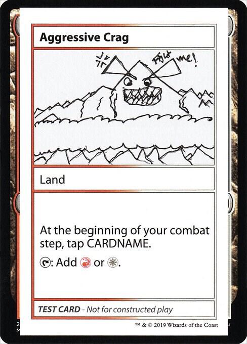 Aggressive Crag (No PW Symbol) card from Mystery Booster: Convention Edition Exclusives