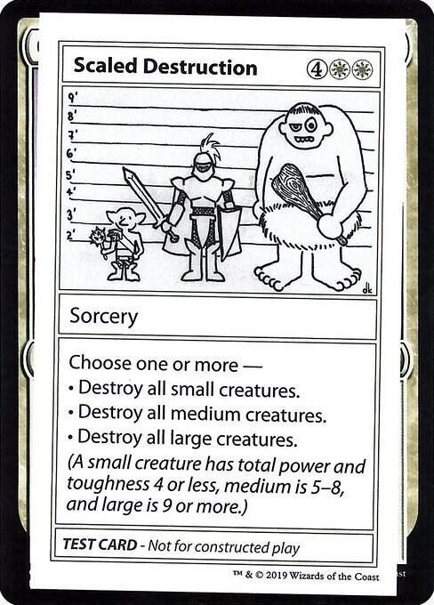 Scaled Destruction (No PW Symbol) card from Mystery Booster: Convention Edition Exclusives