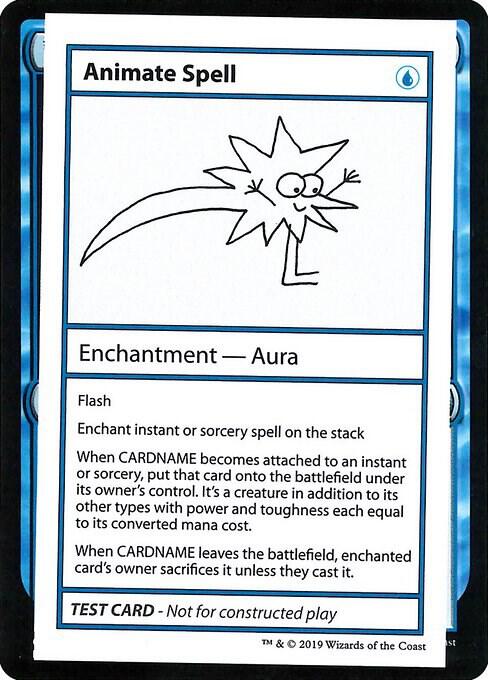Animate Spell (No PW Symbol) card from Mystery Booster: Convention Edition Exclusives