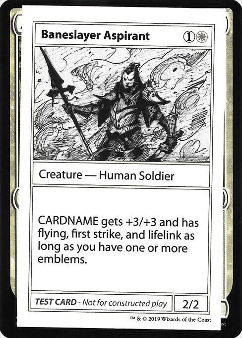 Baneslayer Aspirant (No PW Symbol) card from Mystery Booster: Convention Edition Exclusives