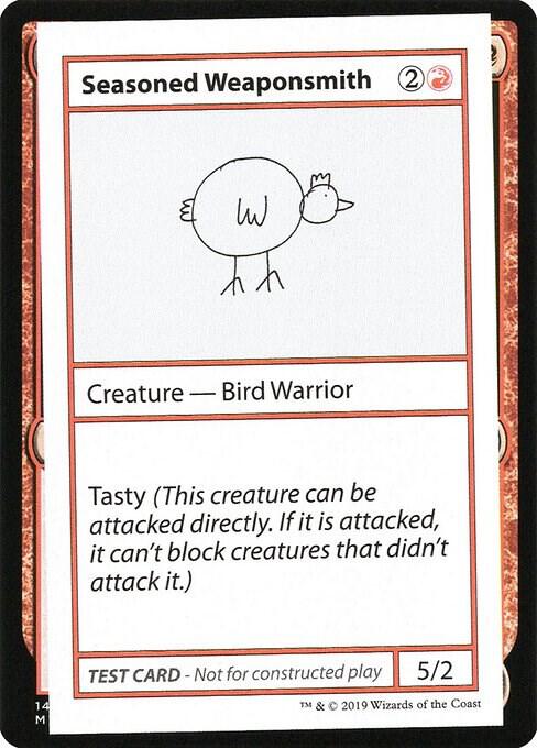 Seasoned Weaponsmith (No PW Symbol) card from Mystery Booster: Convention Edition Exclusives