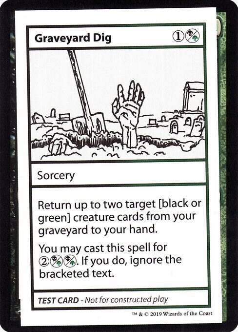 Graveyard Dig (No PW Symbol) card from Mystery Booster: Convention Edition Exclusives