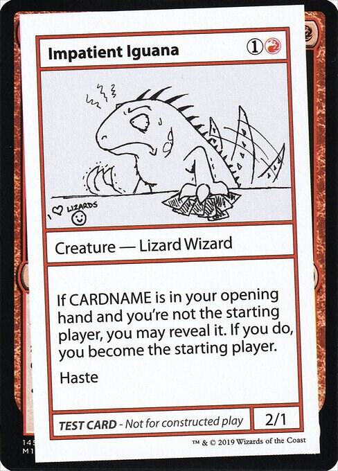 Impatient Iguana (No PW Symbol) card from Mystery Booster: Convention Edition Exclusives