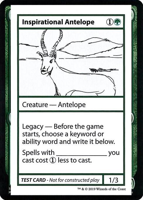 Inspirational Antelope (No PW Symbol) card from Mystery Booster: Convention Edition Exclusives