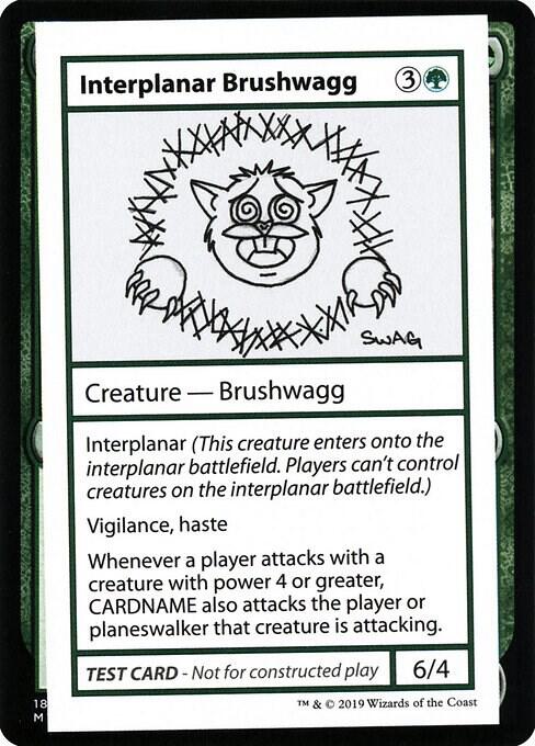 Interplanar Brushwagg (No PW Symbol) card from Mystery Booster: Convention Edition Exclusives