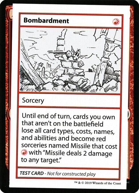 Bombardment (No PW Symbol) card from Mystery Booster: Convention Edition Exclusives