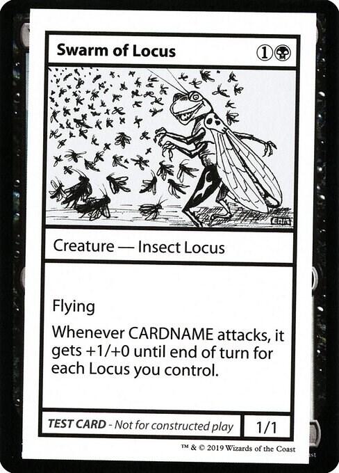 Swarm of Locus (No PW Symbol) card from Mystery Booster: Convention Edition Exclusives