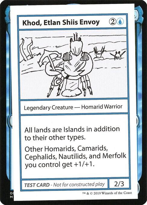 Khod, Etlan Shiis Envoy (No PW Symbol) card from Mystery Booster: Convention Edition Exclusives