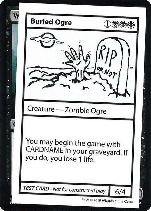 Buried Ogre (No PW Symbol) card from Mystery Booster: Convention Edition Exclusives