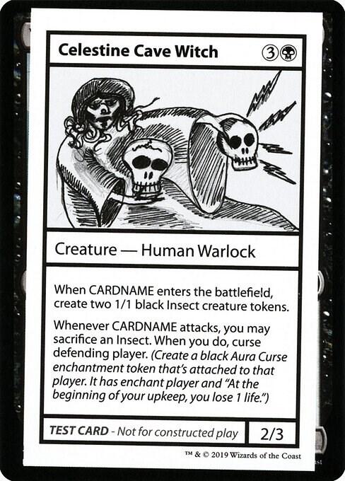 Celestine Cave Witch (No PW Symbol) card from Mystery Booster: Convention Edition Exclusives