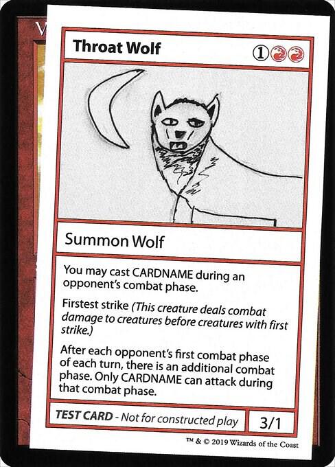 Throat Wolf (No PW Symbol) card from Mystery Booster: Convention Edition Exclusives