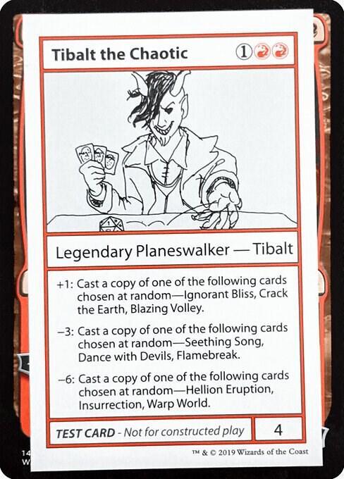 Tibalt the Chaotic (No PW Symbol) card from Mystery Booster: Convention Edition Exclusives
