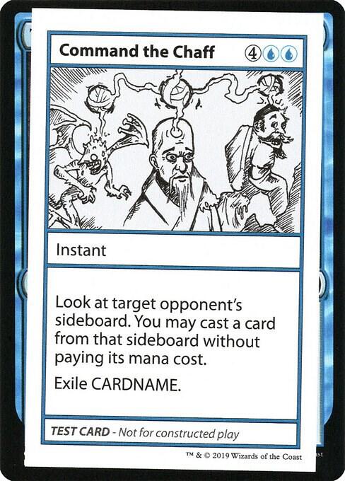 Command the Chaff (No PW Symbol) card from Mystery Booster: Convention Edition Exclusives