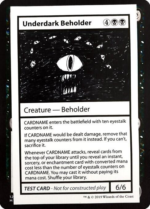 Underdark Beholder (No PW Symbol) card from Mystery Booster: Convention Edition Exclusives