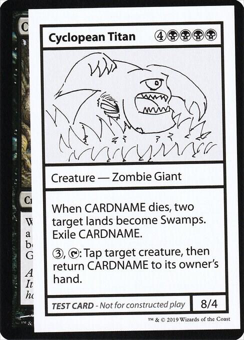 Cyclopean Titan (No PW Symbol) card from Mystery Booster: Convention Edition Exclusives